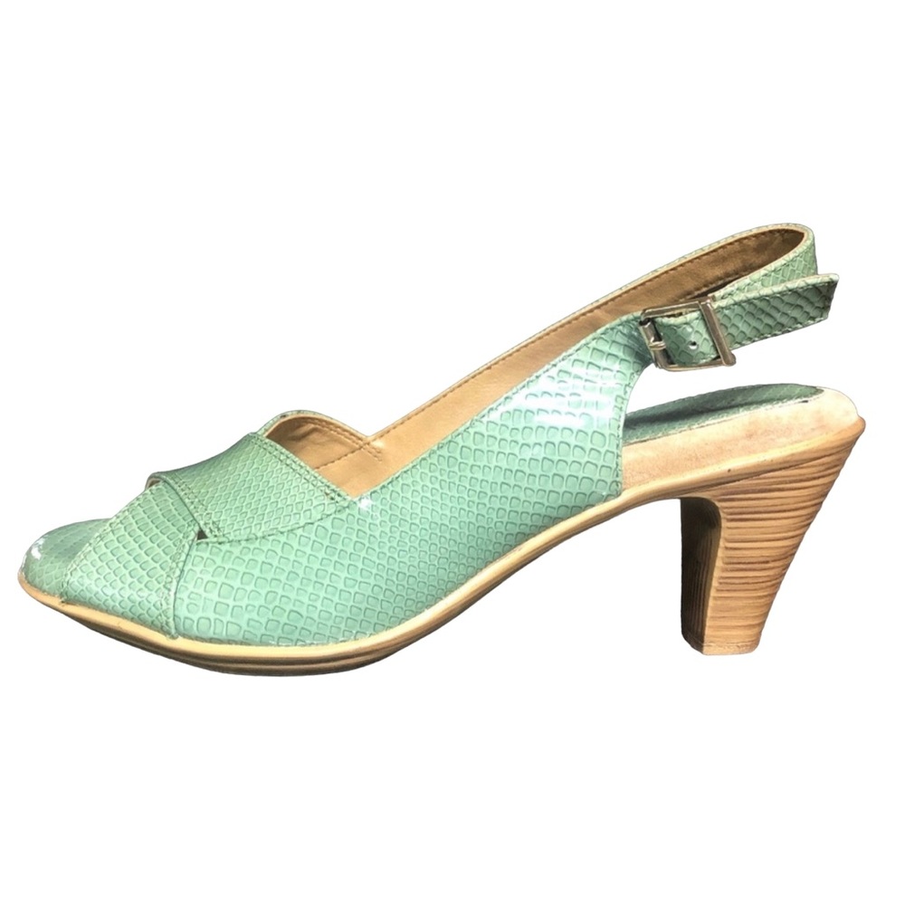 SOFTSPOTS Leather Slingback Strappy Heeled Sandals